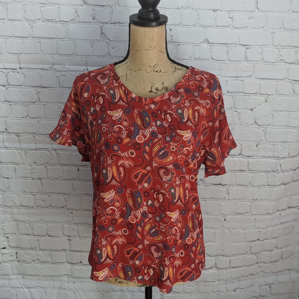 Loft Paisley Shirt Small